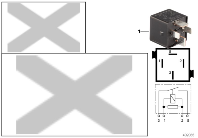 2002 BMW 525i Relay, Make Contact Diagram