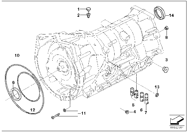 2011 BMW 328i xDrive Housing, Attachment Parts, AWD (GA6HP19) Diagram