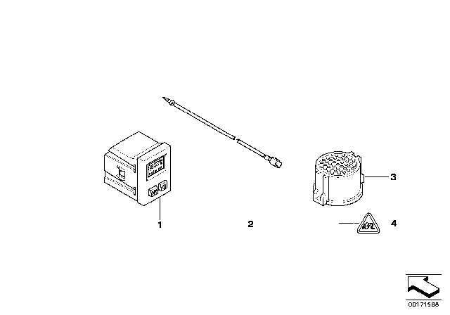 1999 BMW 318ti Digital Clock Diagram for 62138362857