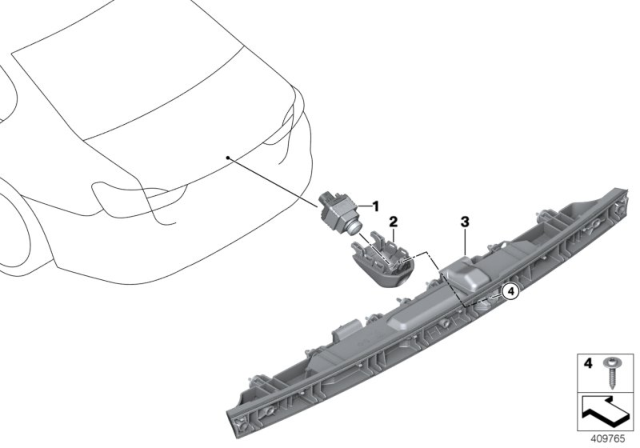 2020 BMW 745e xDrive REVERSING CAMERA Diagram for 66559460602