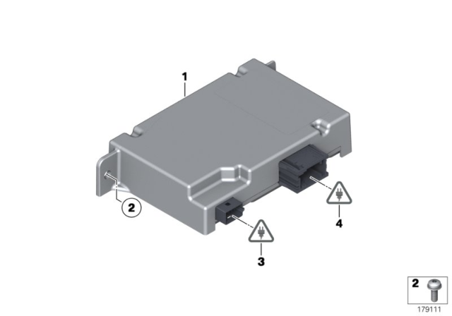 2017 BMW X3 Control Unit Cam - Based Driver Support System Diagram