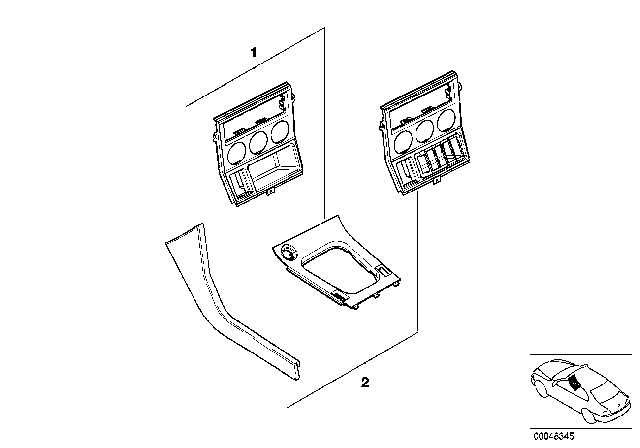 1999 BMW Z3 Retrofit Real Wood Version Diagram 2