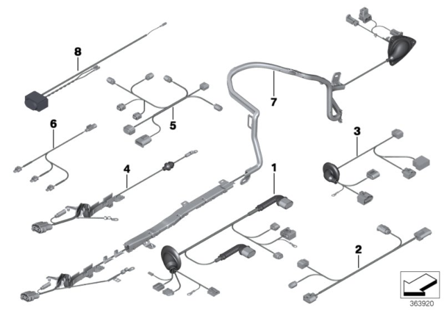 2014 BMW 650i Various Additional Wiring Sets Diagram 3