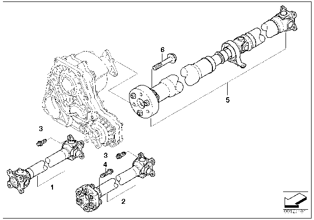 2002 BMW 325xi Drive Shaft Diagram