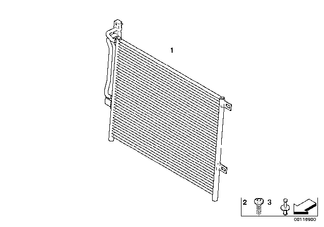 2007 BMW Z4 Condenser, Air Conditioning Diagram for 64536914033