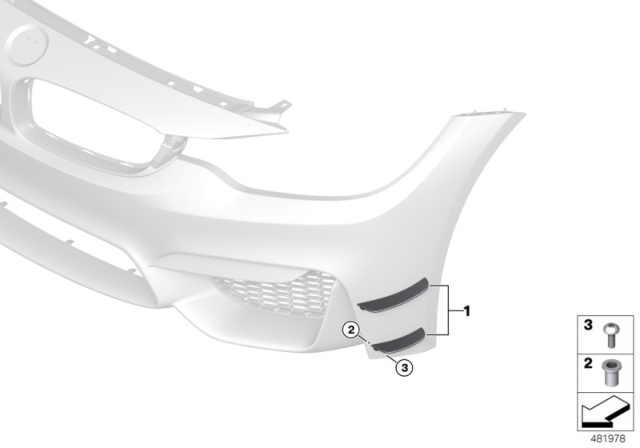 2015 BMW M4 Retrofitting Side Wing Diagram