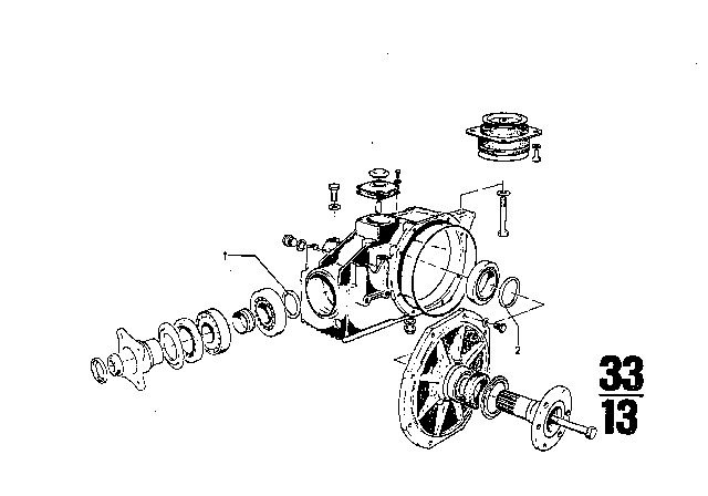 1969 BMW 2800CS Rear-Axle-Drive Diagram 6