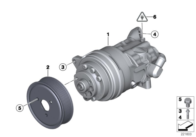 2011 BMW X6 Tandem Pump Diagram for 32416788959