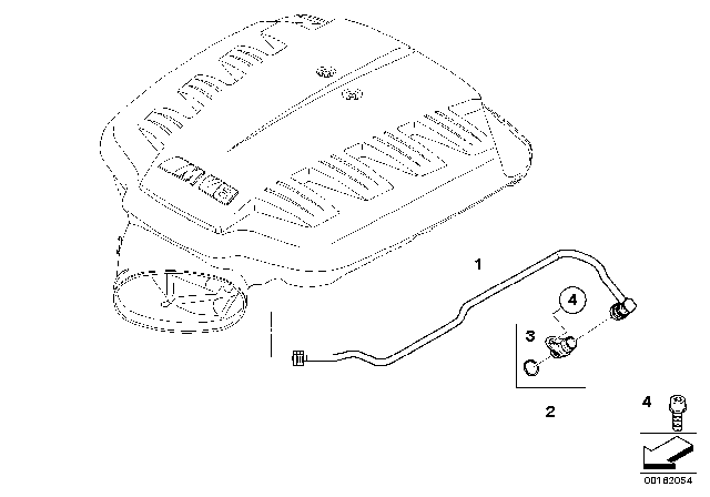 2009 BMW M3 Vent Hose Diagram for 11617838288