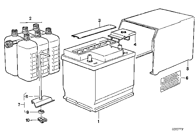 1978 BMW 320i Battery Diagram