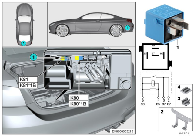 2016 BMW M4 Relay For Water Pump K81 Diagram