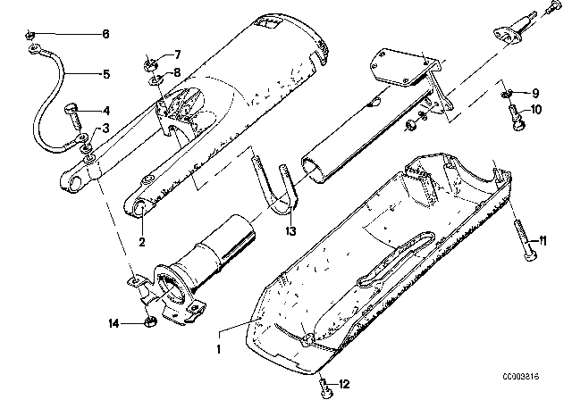 1984 BMW 733i Trim Panel, Upper Part Diagram for 32311154211