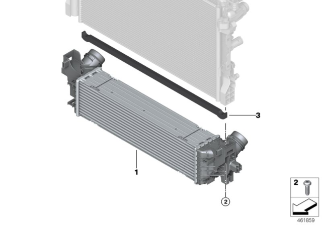 2018 BMW 540d xDrive Charge - Air Cooler Diagram