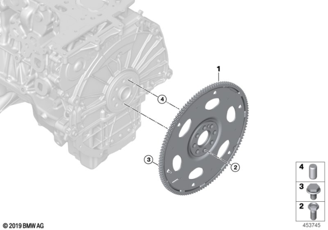 2017 BMW M240i Flywheel Automatic Diagram