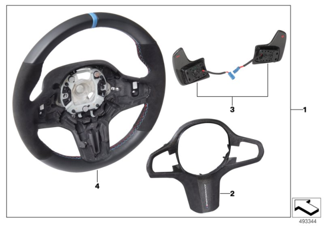 STEERING WHEEL Diagram for 32302463551