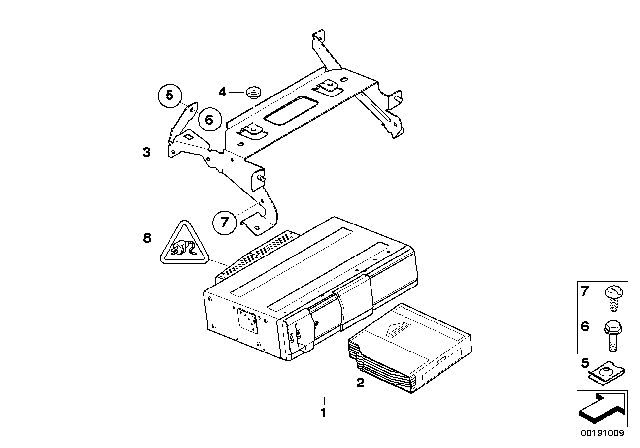 2010 BMW 328i xDrive CD Changer Diagram