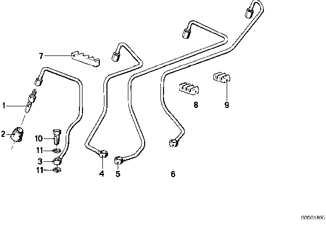 1980 BMW 320i Bush Diagram for 13531269477