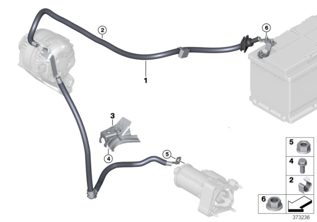 2019 BMW X1 Battery Cable Diagram