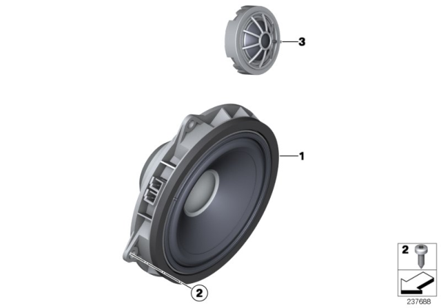 2013 BMW M6 High End Sound System Diagram