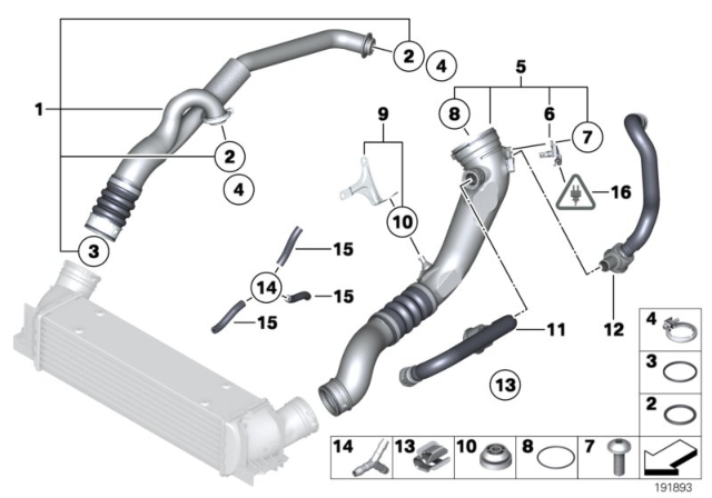 2010 BMW Z4 Charge-Air Duct Diagram