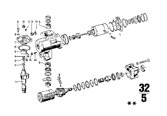 1973 BMW 3.0CS Power Steering Diagram 1