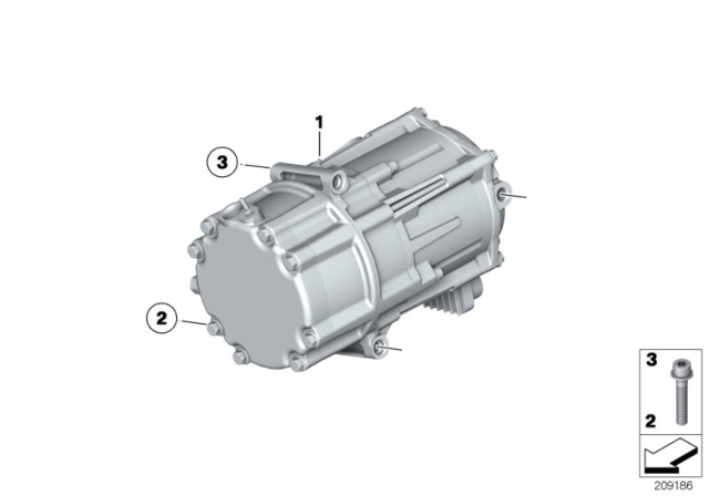 2012 BMW 750Li Electric A/C Compressor Diagram