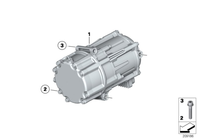 2011 BMW 750Li Electric A/C Compressor Diagram