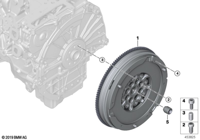 2018 BMW 440i xDrive Flywheel / Twin Mass Flywheel Diagram