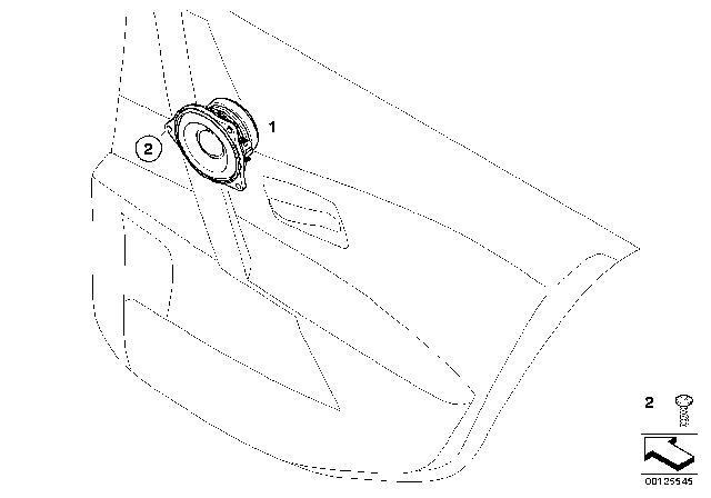 2008 BMW 550i Single Parts For Top-HIFI System Diagram 3