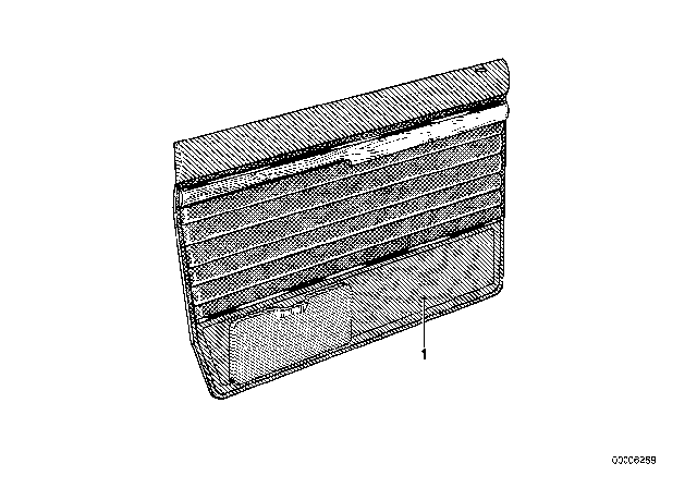 1977 BMW 530i Door Trim Panel Diagram 4