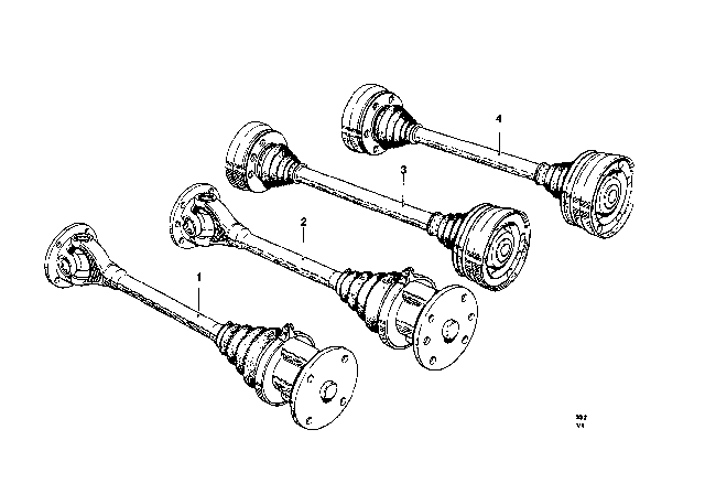 1969 BMW 2000 Output Shaft Diagram 3