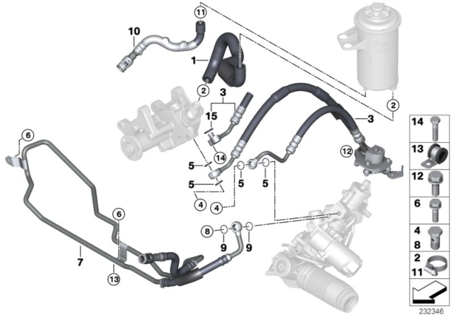 2009 BMW X5 Return Pipe Diagram for 32416787042