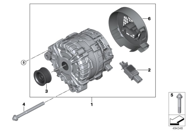 2020 BMW 330i Alternator Diagram