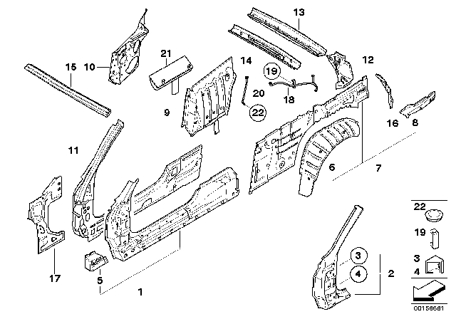 2006 BMW M6 Water Outlet Hose Rear Diagram for 51717056129