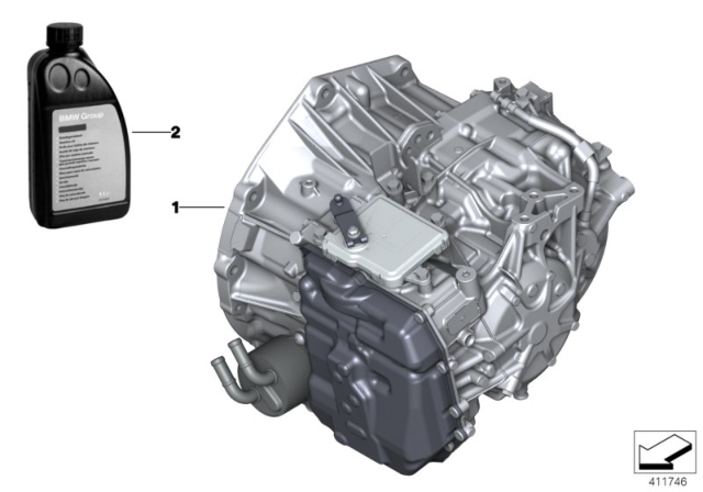 2017 BMW X1 Automatic Gearbox Eh Diagram for 24008685213