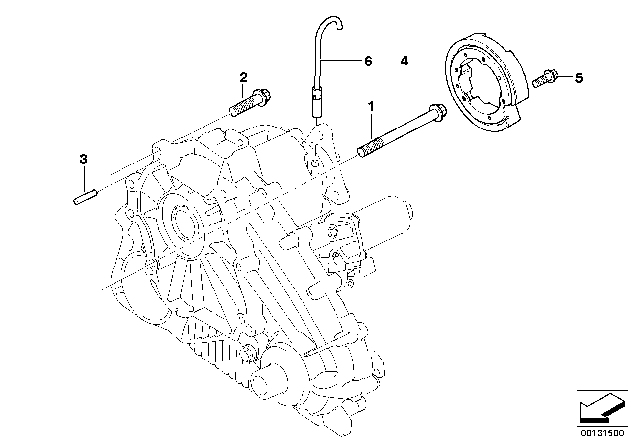 2004 BMW X5 Transmission Mounting Diagram