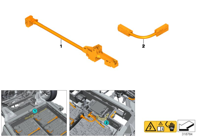 2018 BMW i3s Cell Module Connector Diagram for 61277625087