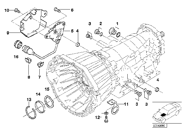 1997 BMW 840Ci Mounting Parts / Packings (A5S440Z) Diagram