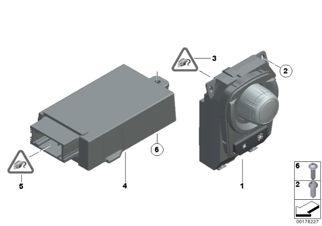 2010 BMW 750Li Heating / Air Conditioner Actuation Rear Diagram