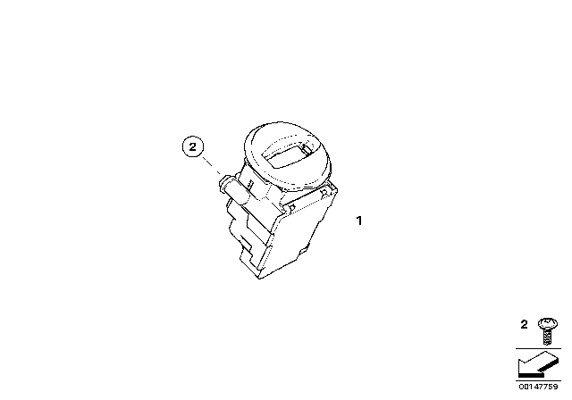 2009 BMW 650i Ignition Lock Of Remote Control Diagram