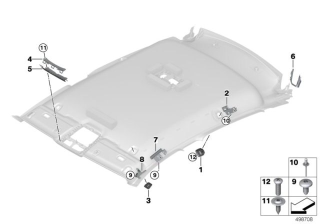 2020 BMW X4 Coat Hook Diagram for 51168059315