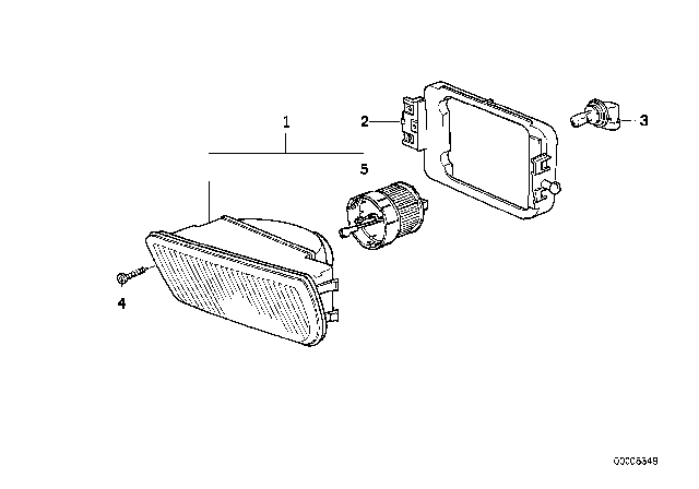 1992 BMW 735i Fog Lights Diagram 2