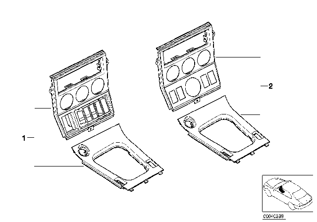 1999 BMW Z3 Retrofit Real Wood Version Diagram 1