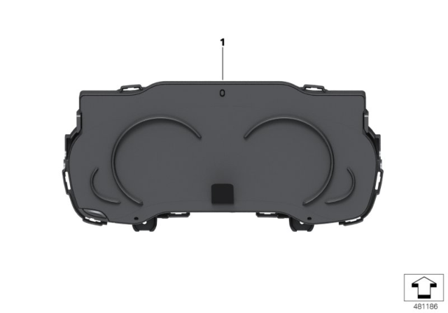 2016 BMW 750i xDrive Multifunctional Instrument Display Diagram for 62108795480