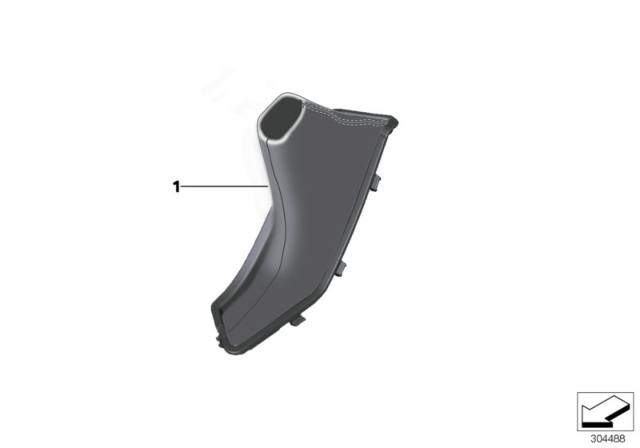 2018 BMW 330e Individual Handbrake Lever Diagram