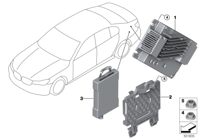 2020 BMW 750i xDrive Receiver Audio Module Diagram