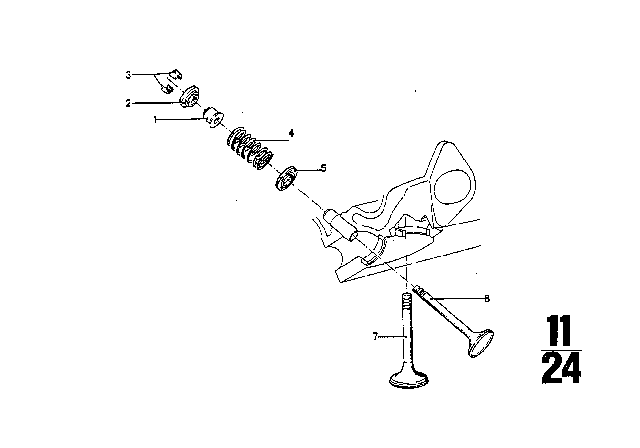 1970 BMW 2800CS Valve Diagram