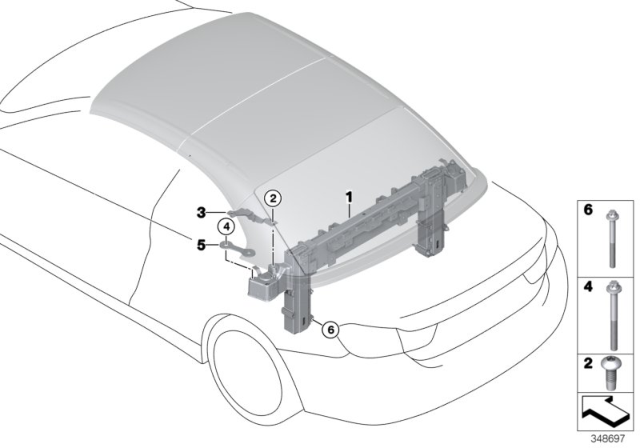 2019 BMW 440i Rollover Protection System Diagram
