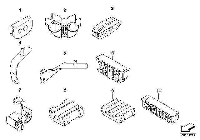 2010 BMW 535i xDrive Front Brake Pipe / Mounting Diagram