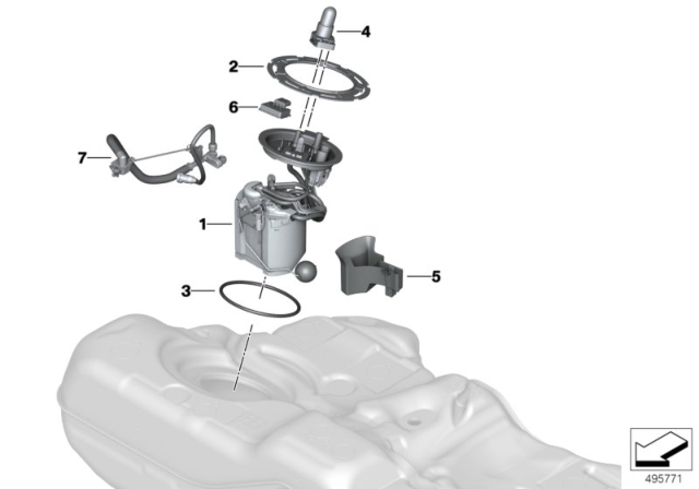 2020 BMW M760i xDrive DELIVERY UNIT, RIGHT Diagram for 16117465129